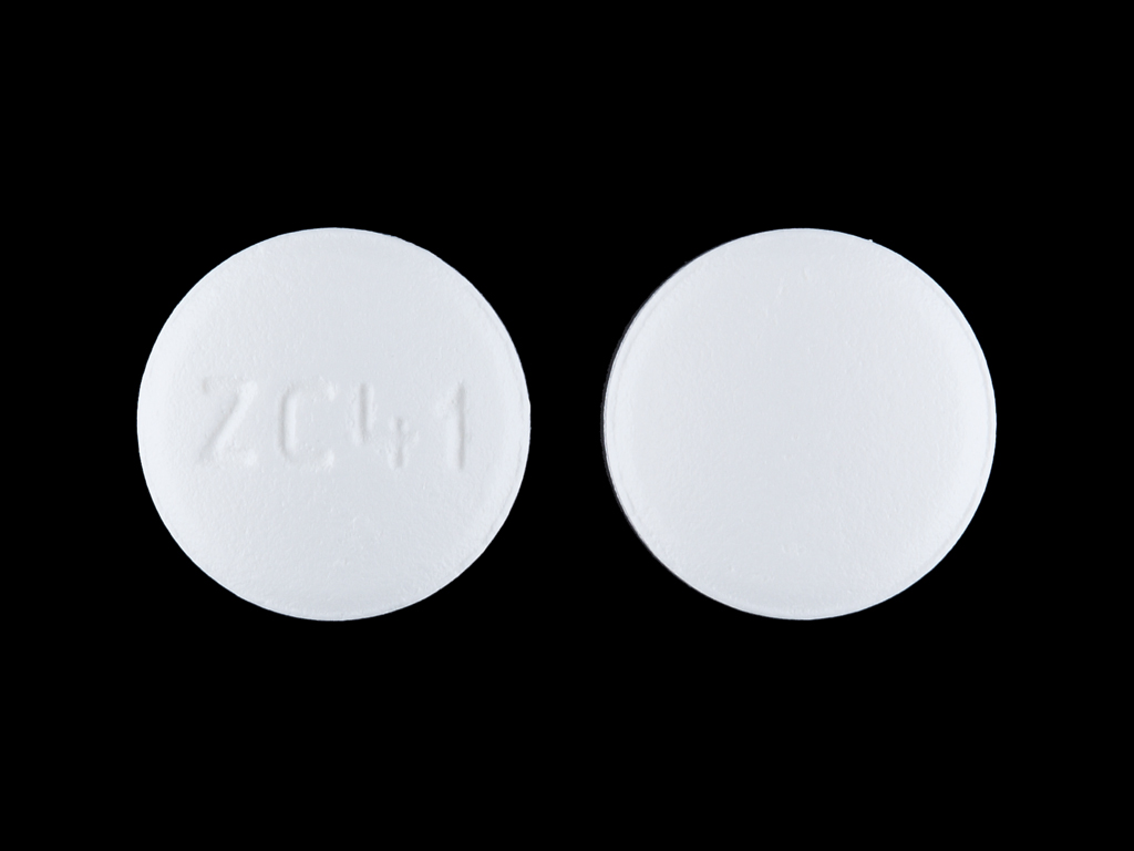 White Round pill with imprint ZC41 — Carvedilol Carvedilol 12.5 mg; (view 2)