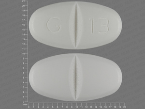 White Oval pill with imprint G;13 — Gabapentin Gabapentin 800 mg; (view 2)