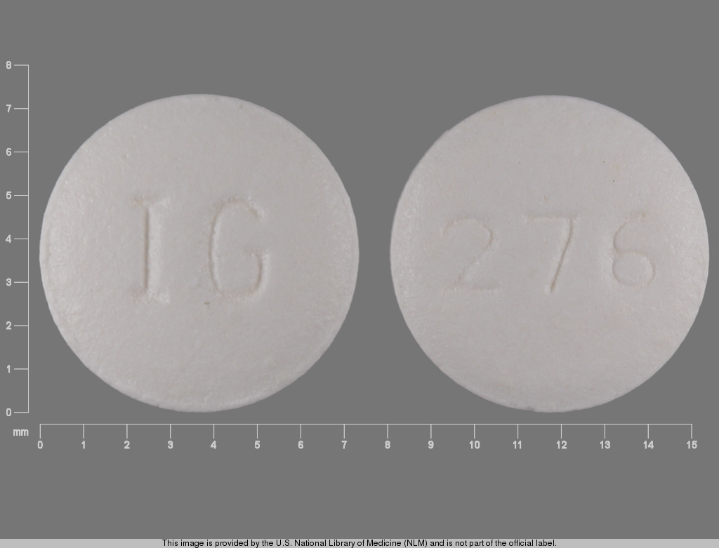 White Round pill with imprint IG;276 — Hydroxyzine hydrochloride 25 mg (view 2)