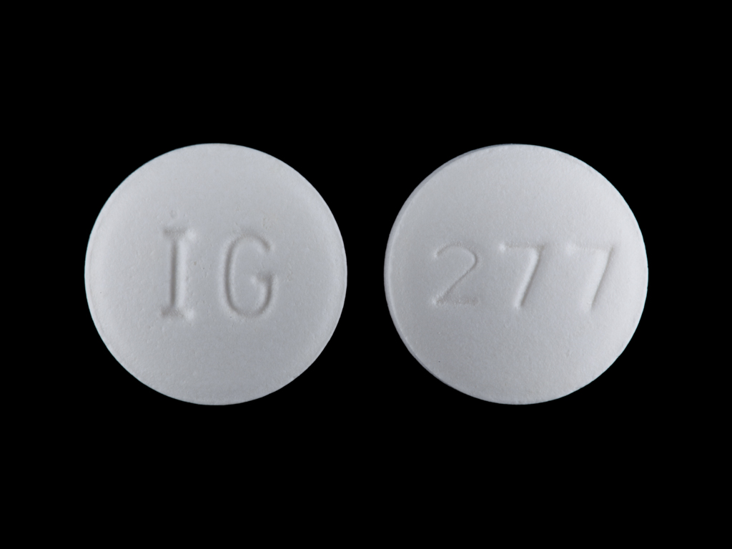 White Round pill with imprint IG;277 — Hydroxyzine hydrochloride 50 mg (view 2)