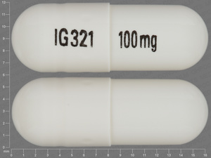 White Capsule pill with imprint IG321;100mg — Gabapentin Gabapentin 100 mg; (view 5)