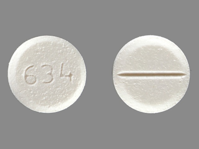 White Round pill with imprint 644 — Hyoscyamine sulfate 0.125 mg (view 2)