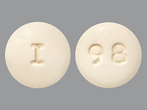 White Round pill with imprint I;98 — Aripiprazole 20 mg (view 2)
