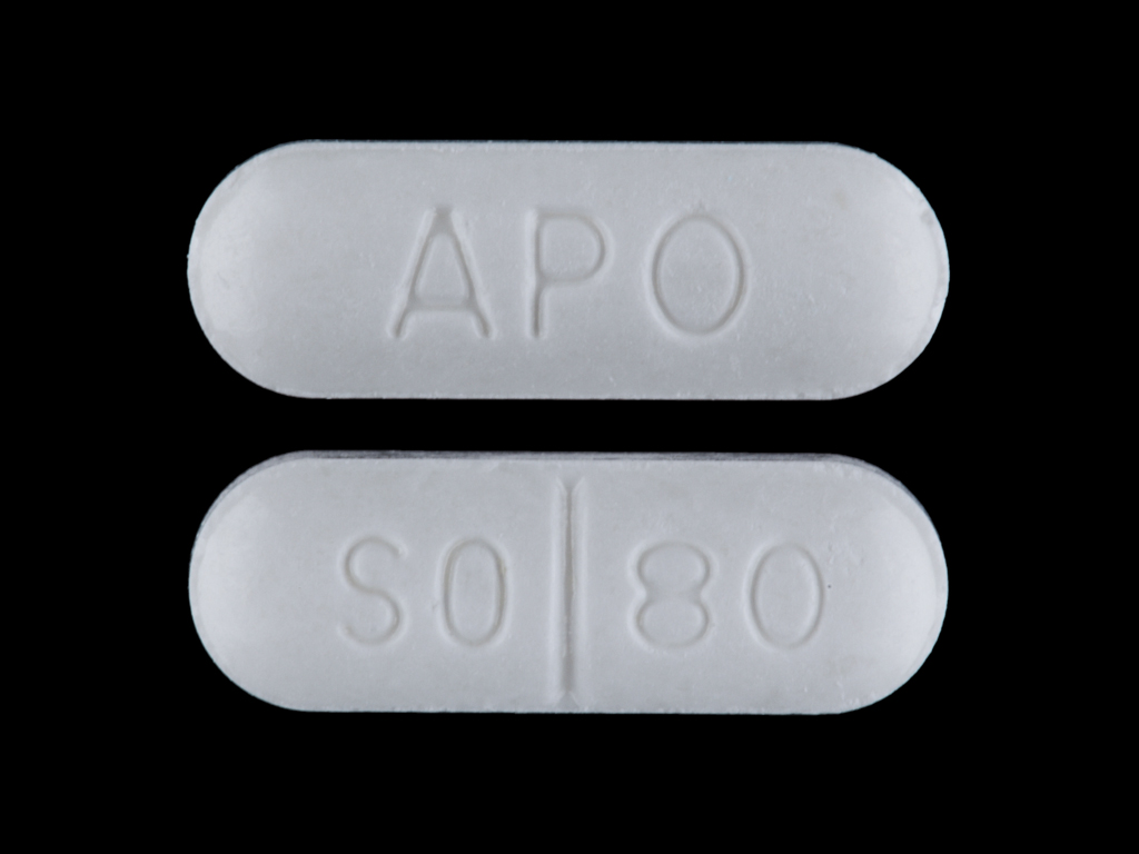 White Oval pill with imprint APO;SO;80 — Sotalol hydrochloride 80 mg (view 2)