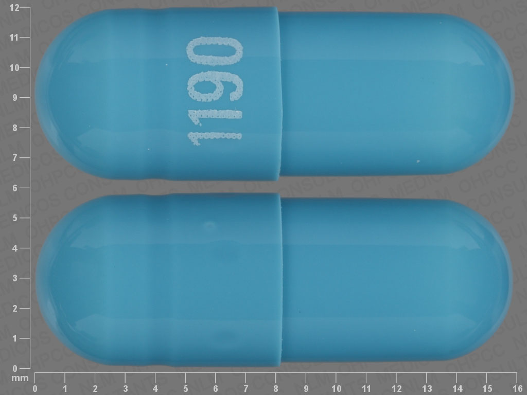 Blue Capsule pill with imprint 1190 — Tolterodine tartrate 4 mg (view 2)