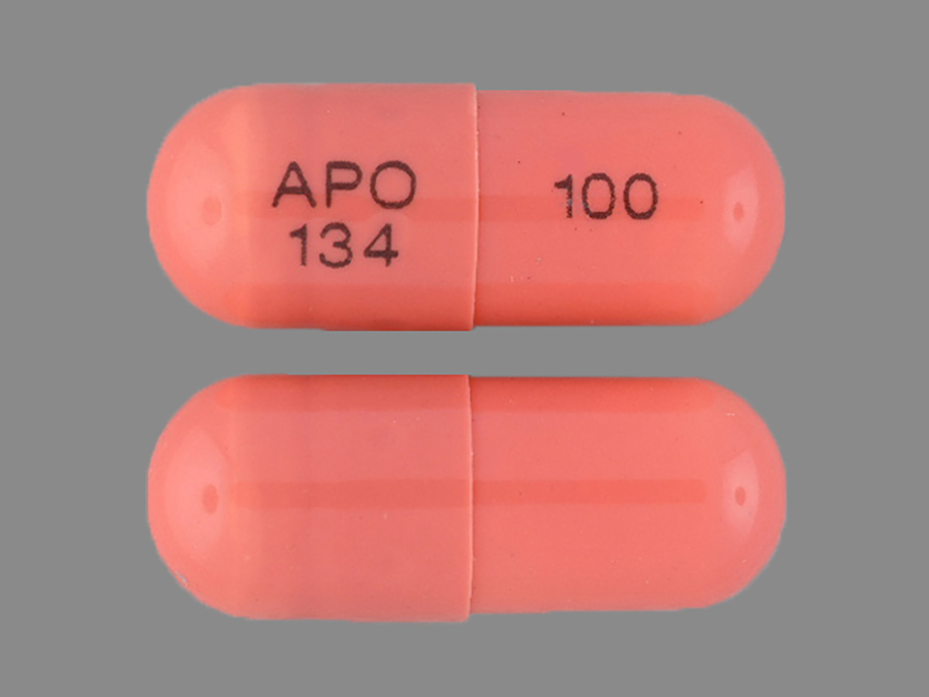 Brown Capsule pill with imprint APO;134;100 — Cyclosporine Cyclosporine 100 mg; (view 2)