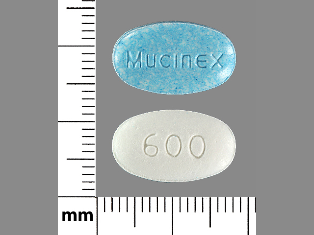 White Oval pill with imprint Mucinex;600 — Mucinex Guaifenesin 600 mg; (view 2)