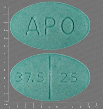 Green Oval pill with imprint 37;5;25;APO — Triamterene and hydrochlorothiazide Triamterene 37.5 mg;hydrochlorothiazide 25 mg; (view 2)