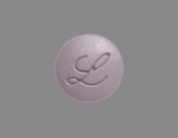 Purple Round pill with imprint G3;L — Foundayo 5.5 mg (view 2)