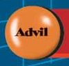 Brown Round pill with imprint Advil — Advil Ibuprofen 200 mg; (view 2)