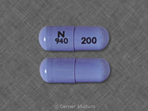 Blue Capsule pill with imprint N;940;200 — Acyclovir Acyclovir 200 mg; (view 2)