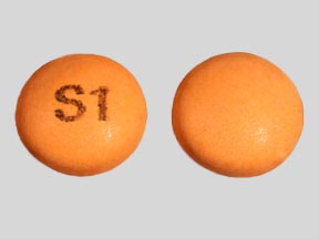Orange Round pill with imprint S1 — Bisacodyl Bisacodyl 5 mg; (view 2)