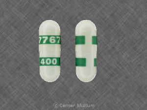 White Capsule pill with imprint 7767;400 — Celebrex Celecoxib 400 mg; (view 2)