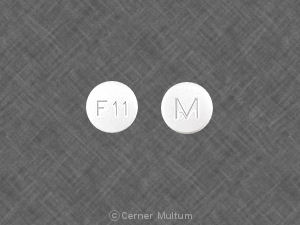 White Round pill with imprint M;F11 — Felodipine Felodipine 2.5 mg; (view 2)