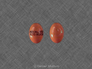 Orange Oval pill with imprint ROCALTROL;0.25;ROCHE — Rocaltrol (view 2)