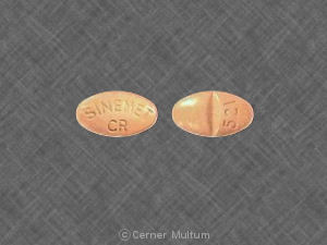 Blue Oval pill with imprint 654;SINEMET — Sinemet Carbidopa 25 mg / levodopa 250 mg (view 2)