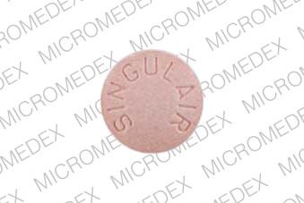 Pink Round pill with imprint MRK;275;SINGULAIR — Singulair Montelukast sodium 5 mg; (view 2)