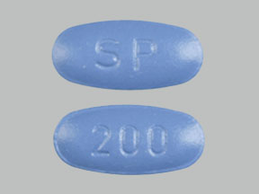 Blue Oval pill with imprint SP;200 — Vimpat Lacosamide 200 mg; (view 2)