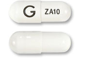 White Capsule pill with imprint G;ZA10 — Zaleplon Zaleplon 10 mg; (view 2)