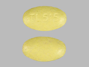 Yellow Oval pill with imprint TL515 — Vol-care Rx Folic acid 1 mg;pyridoxine hydrochloride 10 mg;thiamine mononitrate 1.5 mg;cyanocobalamin 6 ug;riboflavin 1.7 mg;ascorbic acid 60 mg;biotin 300 ug;niacinamide 20 mg;calcium pantothenate 10 mg; (view 2)